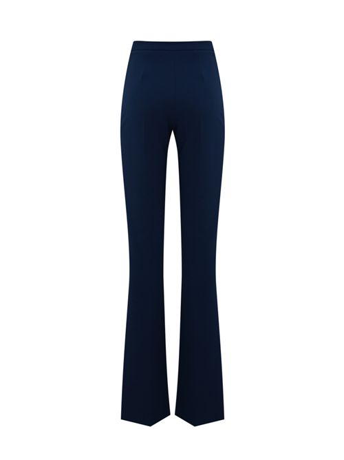 Pantaloni in crepe con placca logo Oltremare Elisabetta Franchi | PA07851E2DC8
